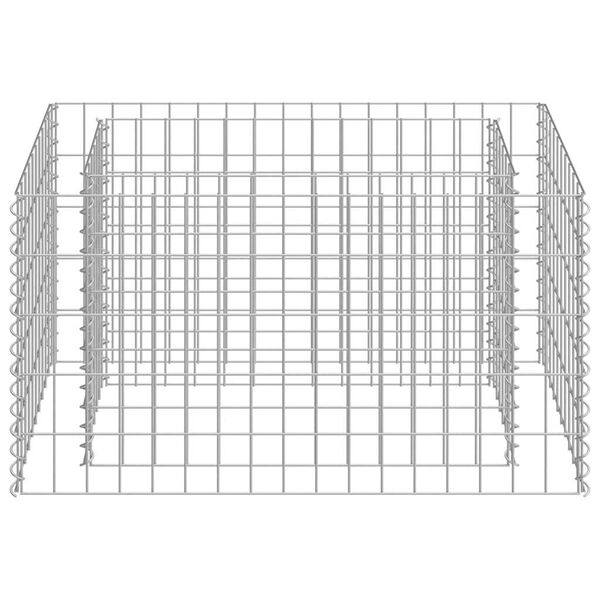 vidaXL Συρματοκιβώτιο-Γλάστρα Υπερυψωμένη 90x50x50 εκ. Γαλβ. Χάλυβας