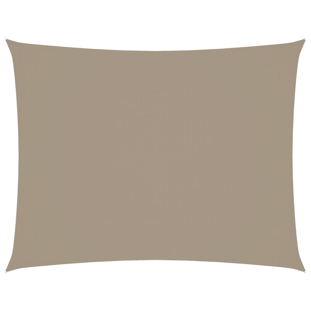 vidaXL Πανί Σκίασης Ορθογώνιο Taupe 3,5 x 5 μ. από Ύφασμα Oxford