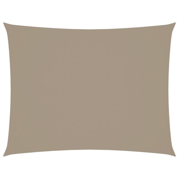 vidaXL Πανί Σκίασης Ορθογώνιο Taupe 3,5 x 5 μ. από Ύφασμα Oxford