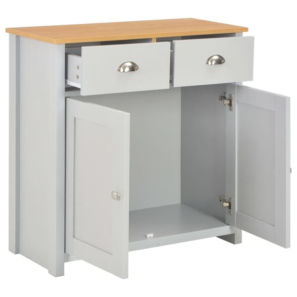 vidaXL Μπουφές Γκρι 79 x 35 x 81 εκ.