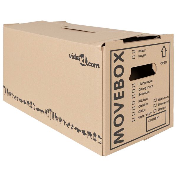 vidaXL κουτιά μετακόμισης 20 τεμ 59 x 31.5 x 31.5 εκ. Χαρτόνι