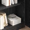 vidaXL Βιβλιοθήκη Μαύρη δρυς 80 x 24 x 76 εκ Επεξεργασμένο ξύλο