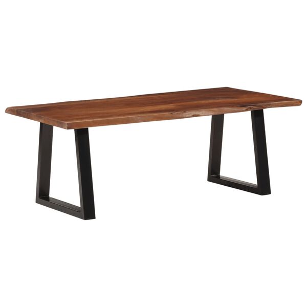 vidaXL Τραπεζάκι Σαλονιού Καφέ Μελί 110x55x40 εκ. Μασίφ Ξύλο Ακακίας