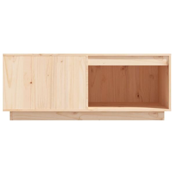vidaXL Τραπεζάκι Σαλονιού 100 x 101 x 40,5 εκ. από Μασίφ Ξύλο Πεύκου