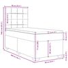 vidaXL &Kappa;&rho;&epsilon;&beta;ά&tau;&iota; Boxspring &mu;&epsilon; &Sigma;&tau;&rho;ώ&mu;&alpha; &Mu;&pi;&lambda;&epsilon; 90x200 &epsilon;&kappa;. &Beta;&epsilon;&lambda;&omicron;ύ&delta;&iota;&nu;&omicron;