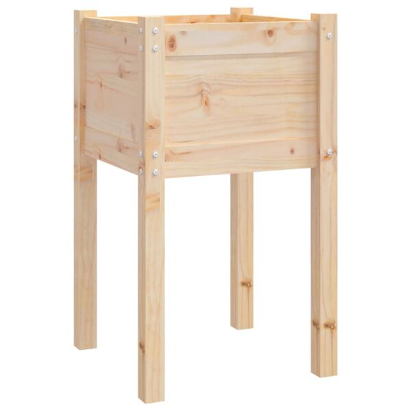 vidaXL Ζαρντινιέρες 2 τεμ. 40 x 40 x 70 εκ. από Μασίφ Ξύλο Πεύκου