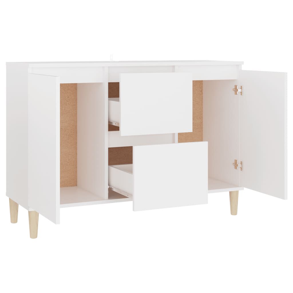 vidaXL Μπουφές Λευκός 101 x 35 x 70 εκ. από Επεξεργασμένο Ξύλο
