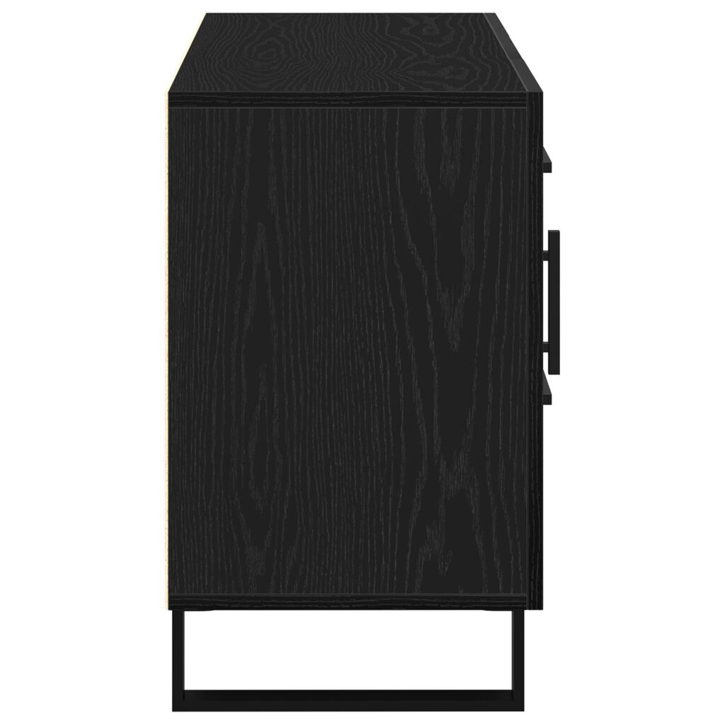 vidaXL Μπουφές Μαύρη Δρυς 100x36x60 εκ. Κατασκευασμένο Ξύλο