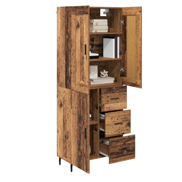 vidaXL Highboard &mu;&epsilon; &sigma;&upsilon;&rho;&tau;ά&rho;&iota; 2 pcs &Pi;&alpha;&lambda;&iota;ό &xi;ύ&lambda;&omicron; &Epsilon;&pi;&epsilon;&xi;&epsilon;&rho;&gamma;&alpha;&sigma;&mu;έ&nu;&omicron; &xi;ύ&lambda;&omicron;