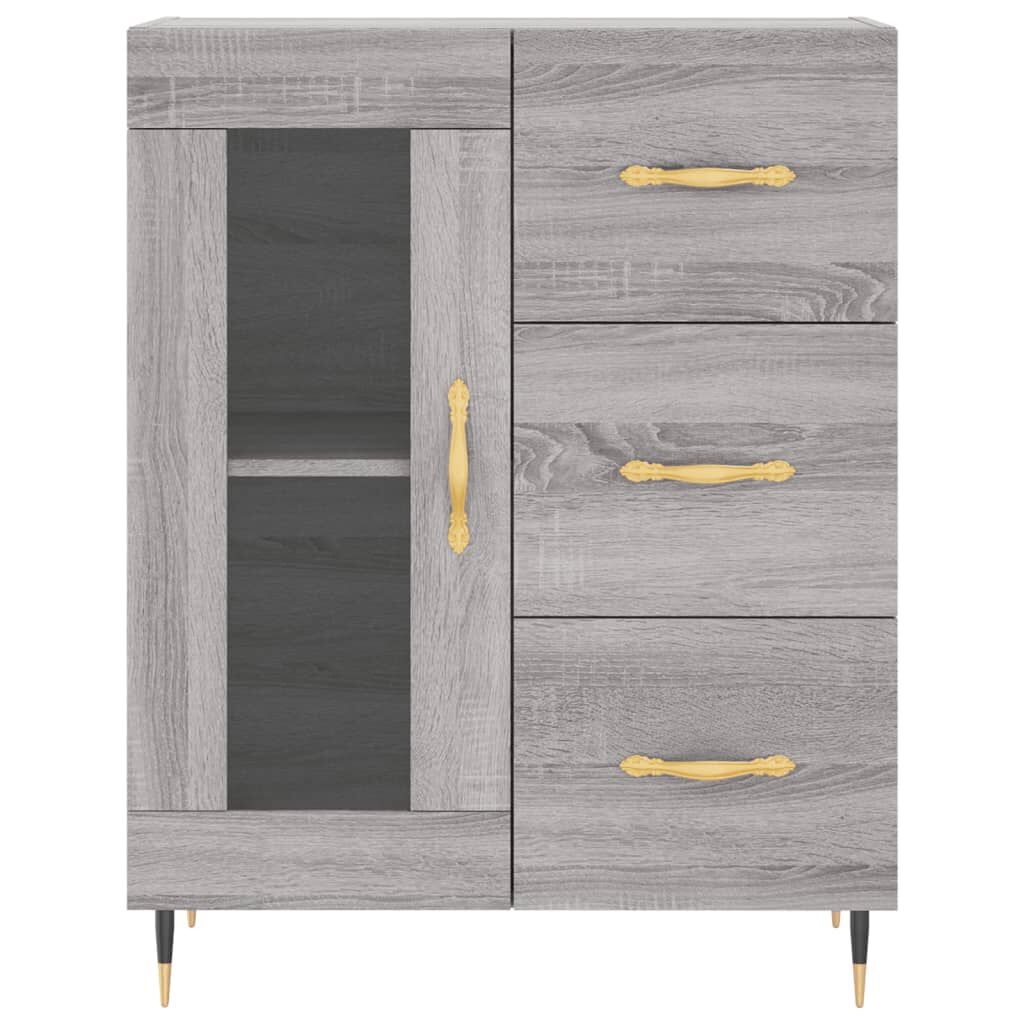 vidaXL Ντουλάπι Γκρι Sonoma 69,5 x 34 x 90 εκ. από Επεξεργασμένο Ξύλο