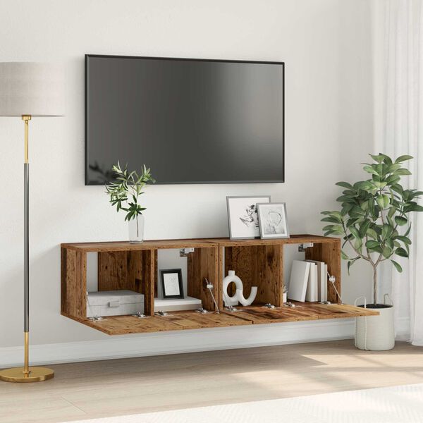 vidaXL Ντουλάπι TV 2 pcs Πολύχρωμο 60 x 30 x 30 cm Επεξεργασμένο ξύλο