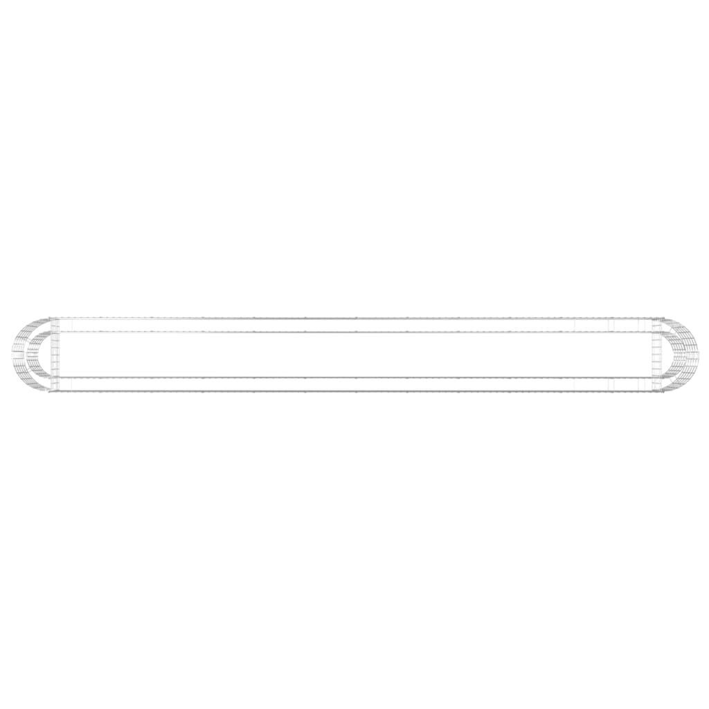 vidaXL Συρματοκιβώτιο-Γλάστρα Υπερυψωμένη 470x50x50 εκ. Γαλβαν. Ατσάλι