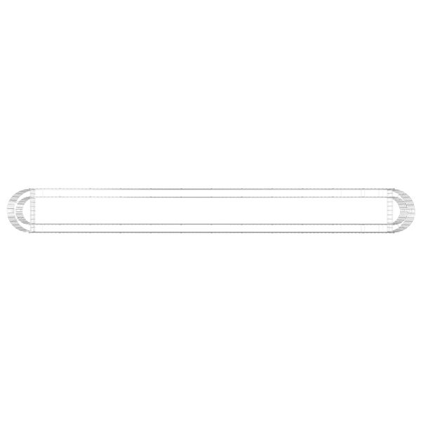 vidaXL Συρματοκιβώτιο-Γλάστρα Υπερυψωμένη 470x50x50 εκ. Γαλβαν. Ατσάλι