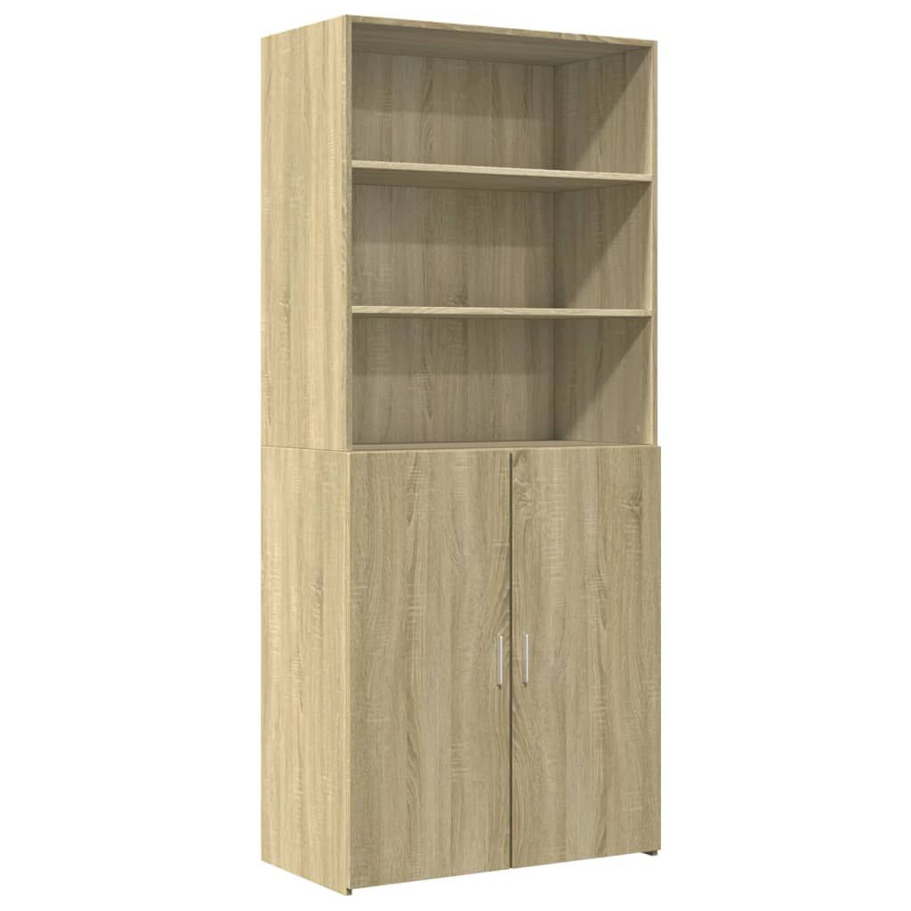 vidaXL Ντουλάπι Sonoma Δρυς 80x42,5x185 εκ. από Επεξεργασμένο Ξύλο