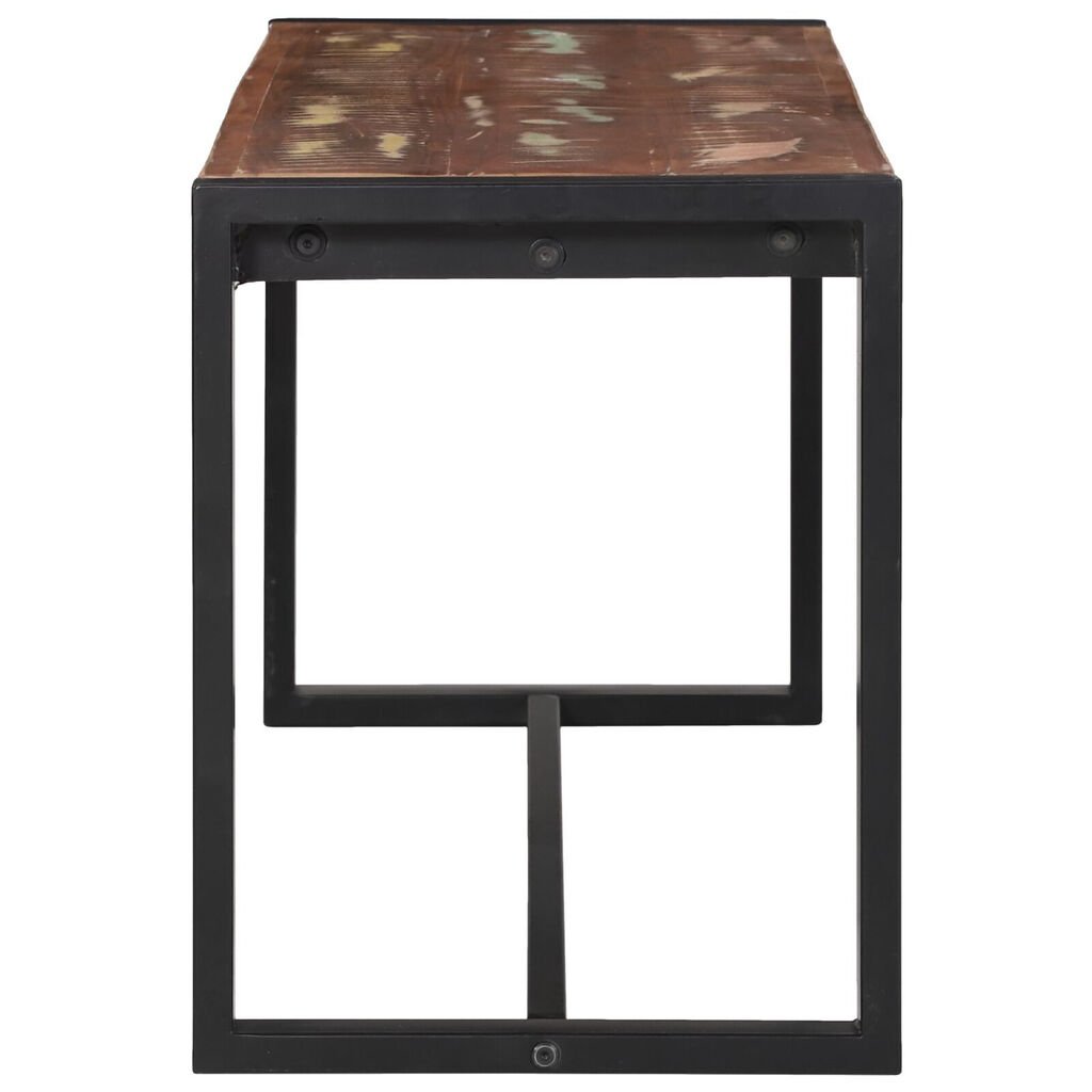 vidaXL Παγκάκι Πολύχρωμο 100x35x45 εκ Μασίφ Ξύλο Ανακυκλωμένο