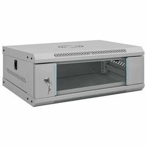 vidaXL Ντουλάπα δικτύου με αποθήκευση Γκρι 53 x 45 x 21 εκ Ατσάλι