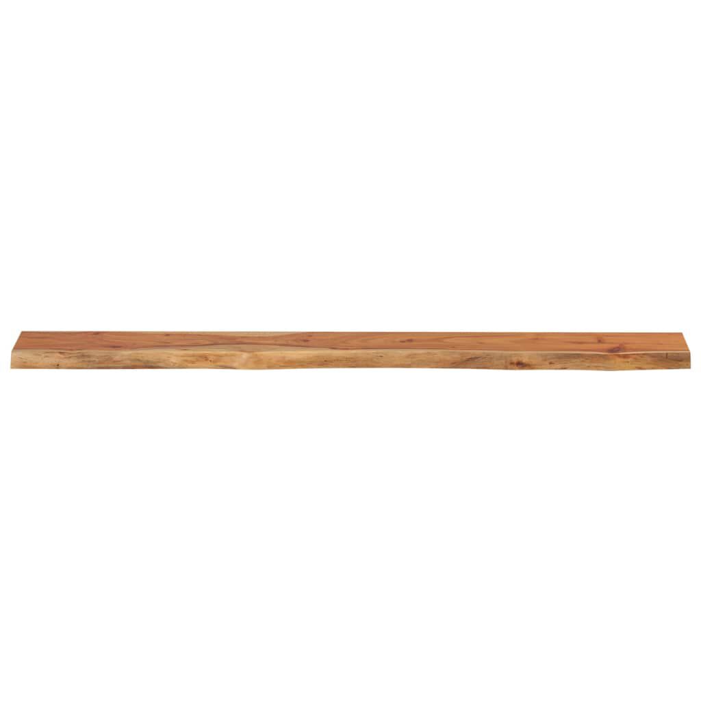 vidaXL Ράφι Επιτοίχιο Ορθ. Live Edge 180x20x2,5 εκ. Μασίφ Ξύλο Ακακίας