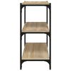 vidaXL Βιβλιοθήκη Sonoma Δρυς 60x33x70,5 εκ. Επεξεργ. Ξύλο & Ατσάλι
