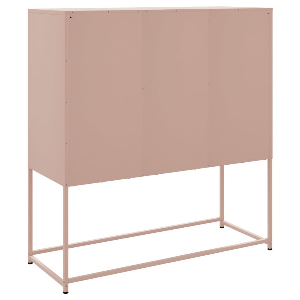 vidaXL Ντουλάπι Ροζ 100,5x39x107 εκ. Ατσάλινος