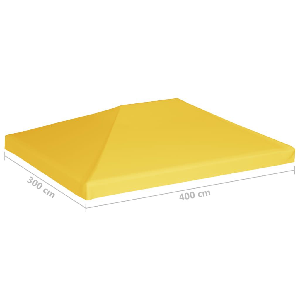 vidaXL Κάλυμμα για Κιόσκι Κίτρινο 4 x 3 μ. 270 γρ./μ²