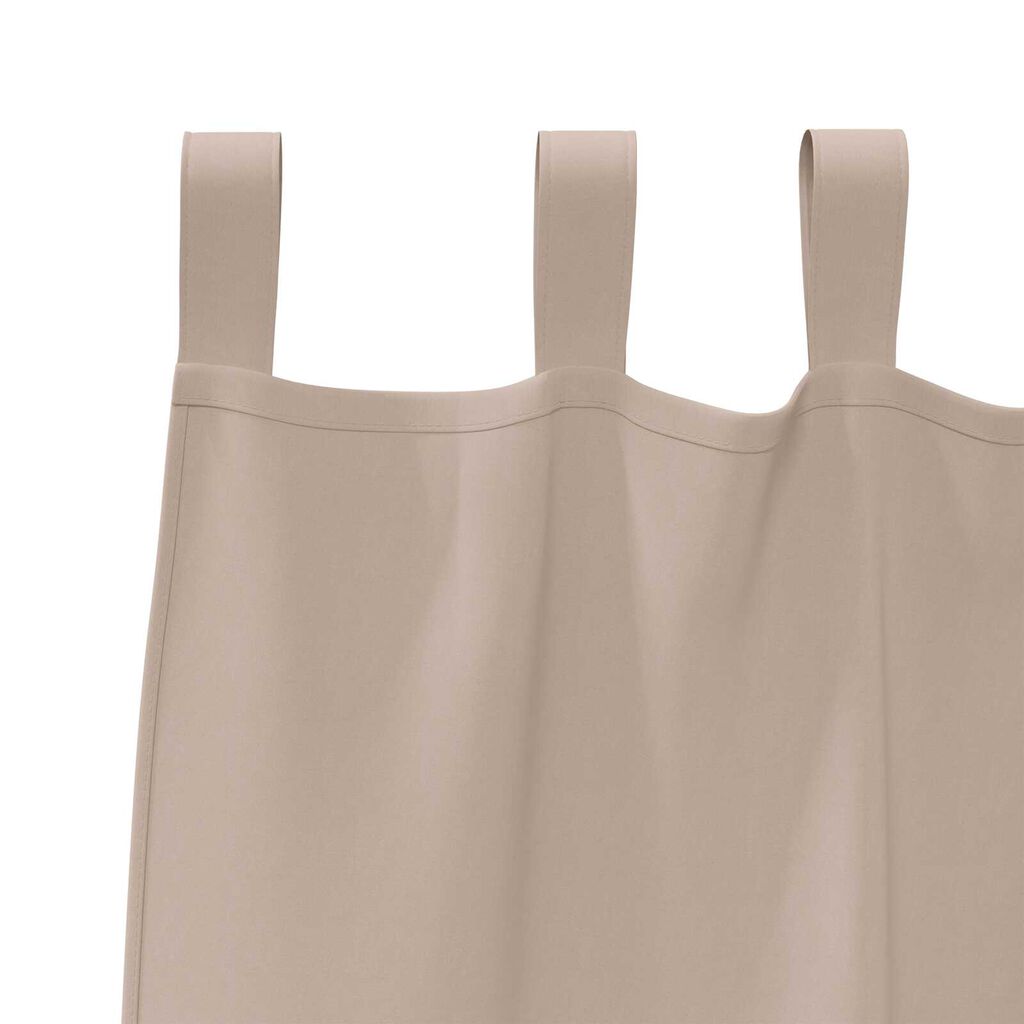 vidaXL Κουρτίνες με κουρτίνες 2 pcs Taupe 245 x 140 εκ. Πολυεστέρας