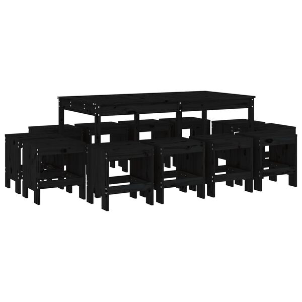 vidaXL &Tau;&rho;&alpha;&pi;&epsilon;&zeta;&alpha;&rho;ί&alpha; &Kappa;ή&pi;&omicron;&upsilon; &Sigma;&epsilon;&tau; 13 &Tau;&epsilon;&mu;&alpha;&chi;ί&omega;&nu; &Mu;&alpha;ύ&rho;&omicron; &alpha;&pi;ό &Mu;&alpha;&sigma;ί&phi; &Xi;ύ&lambda;&omicron; &Pi;&epsilon;ύ&kappa;&omicron;&upsilon;