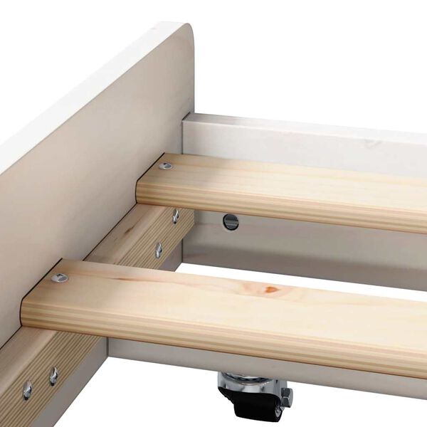vidaXL Σκελετός Κρεβατιού Λευκό 80 x 200 cm Μασίφ ξύλο πεύκου
