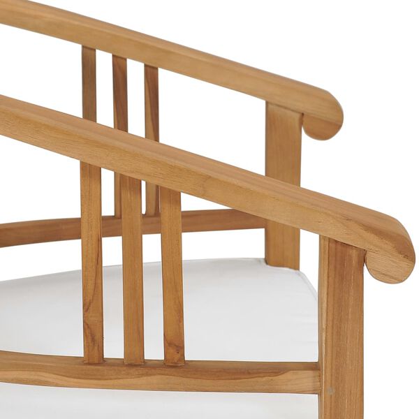 vidaXL Καρέκλες Κήπου 2 τεμ. από Μασίφ Ξύλο Teak με Μαξιλάρια