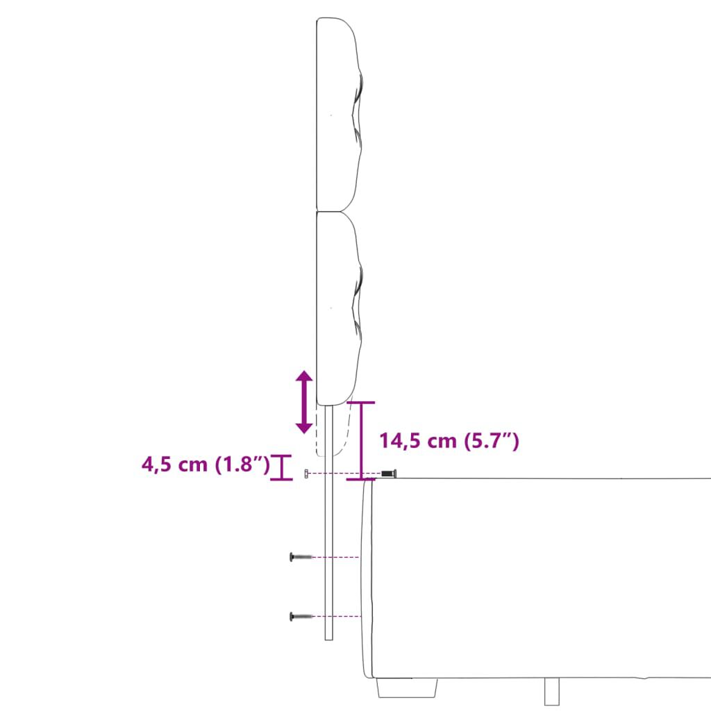 vidaXL Κρεβάτι Boxspring με Στρώμα Μαύρο 200x200 εκ. Υφασμάτινο