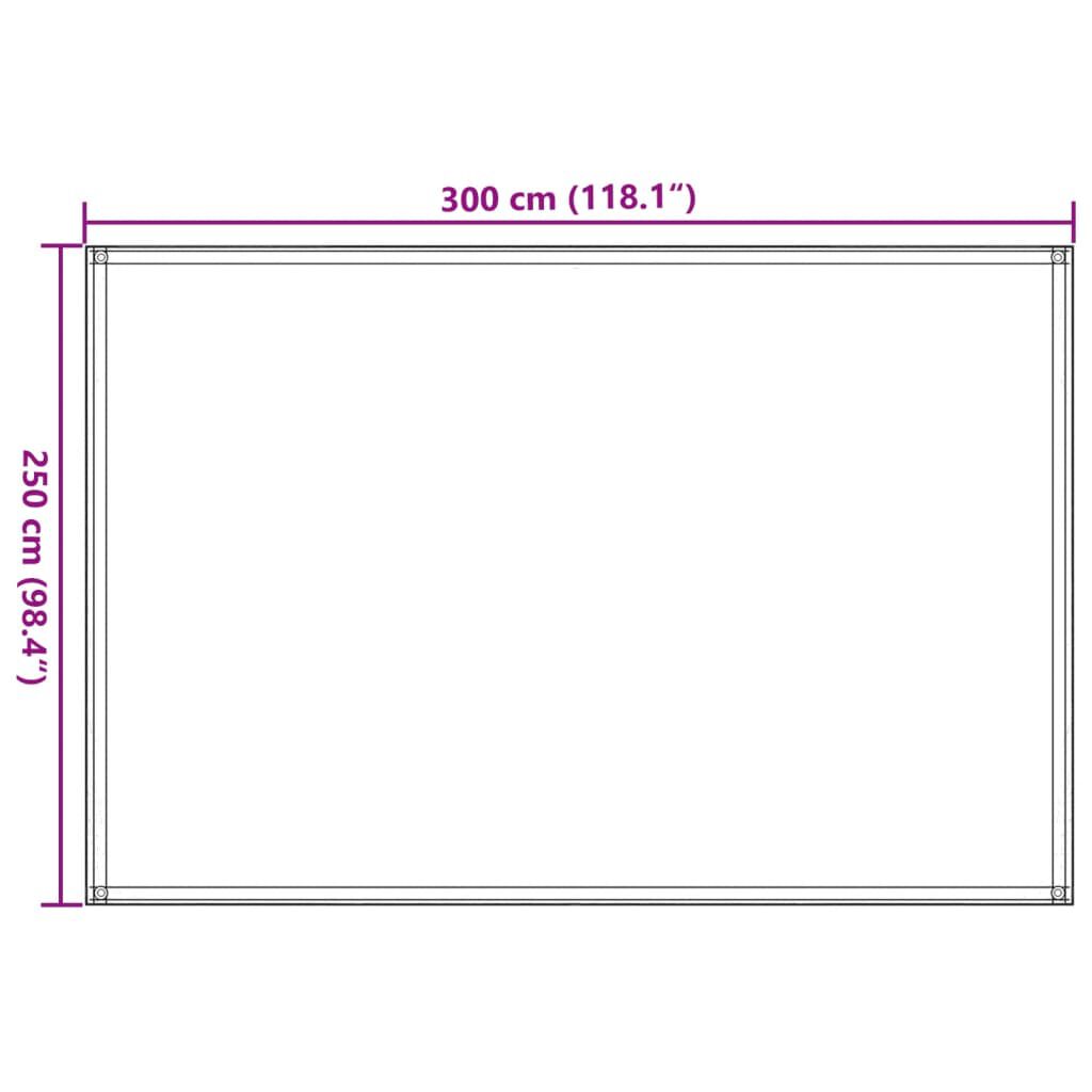 vidaXL Χαλί Σκηνής Ανθρακί 250 x 300 εκ.