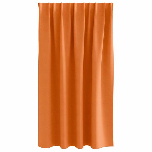 vidaXL Κουρτίνες συσκότισης με κουρτίνες Bright Orange Πολυεστέρας