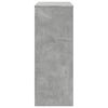 vidaXL Τραπέζι Μπαρ με Ράφια Γκρι Σκυρ. 90x40x103,5 εκ Επεξεργ. Ξύλο
