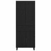 vidaXL Highboard &Epsilon;&pi;&iota;&tau;&omicron;ί&chi;&iota;&omicron; 2 pcs &Mu;&alpha;ύ&rho;&eta; &Omicron;&xi;&upsilon;ά &Epsilon;&pi;&epsilon;&xi;&epsilon;&rho;&gamma;&alpha;&sigma;&mu;έ&nu;&omicron; &xi;ύ&lambda;&omicron;