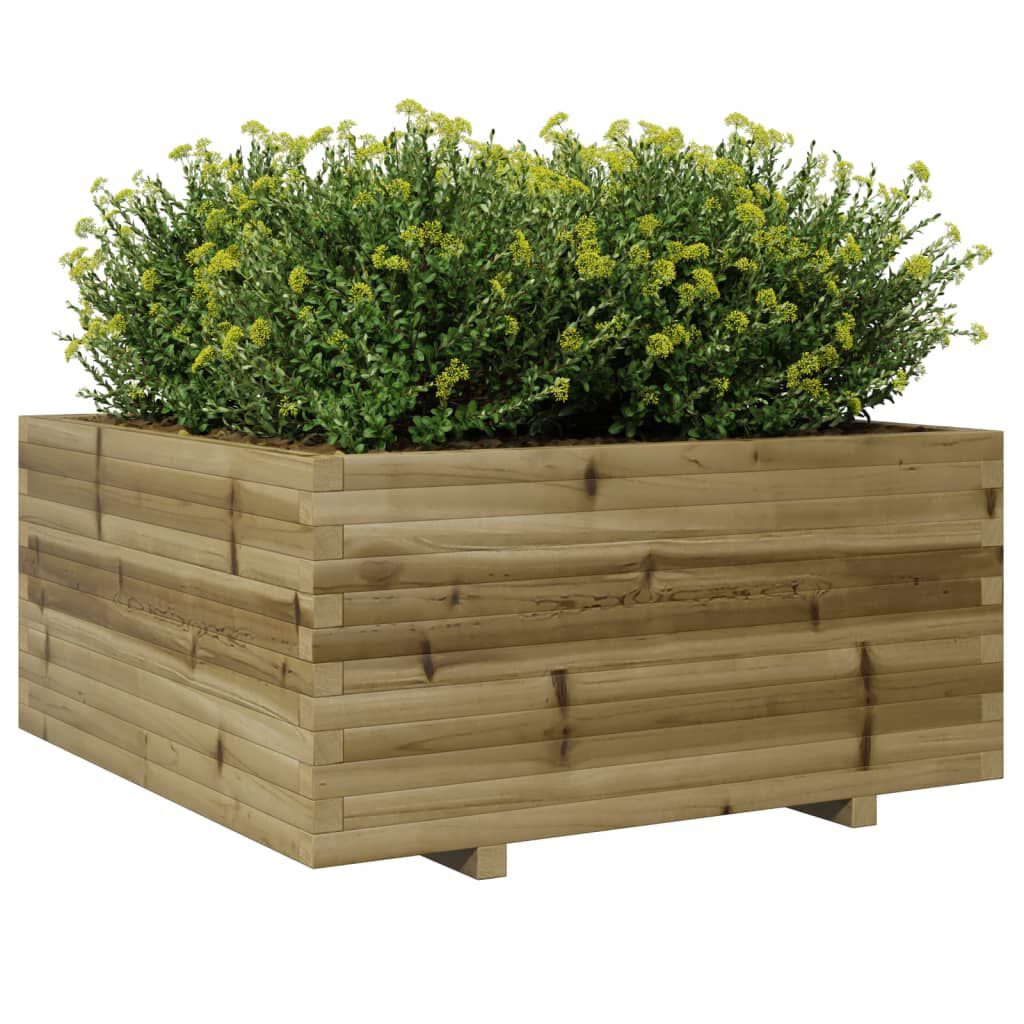 vidaXL Ζαρντινιέρα Κήπου 100x100x49,5 εκ. από Εμποτισμένο Ξύλο Πεύκου