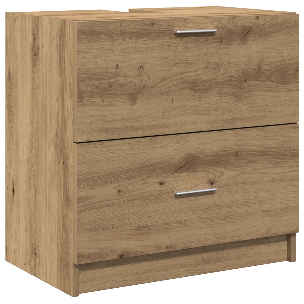 vidaXL Ντουλάπα Νιπτήρα Ξύλο Τέχνης 59x37x59 cm Επεξεργασμένο Ξύλο