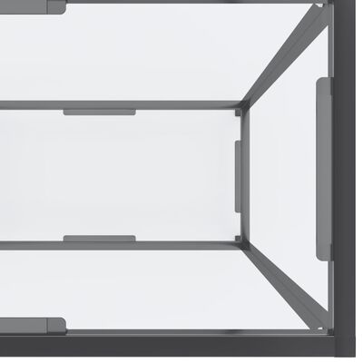 vidaXL Τραπέζι Κονσόλα Διαφανές 200 x 35 x 75,5 εκ. από Ψημένο Γυαλί