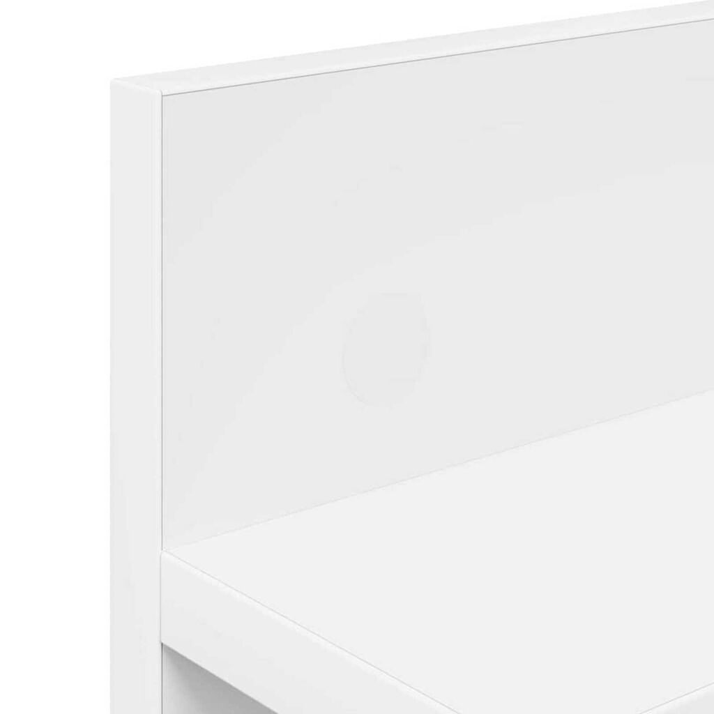 vidaXL Τοίχου Κρεμάστρα Λευκό 40 x 10.5 x 18 εκ Επεξεργασμένο ξύλο
