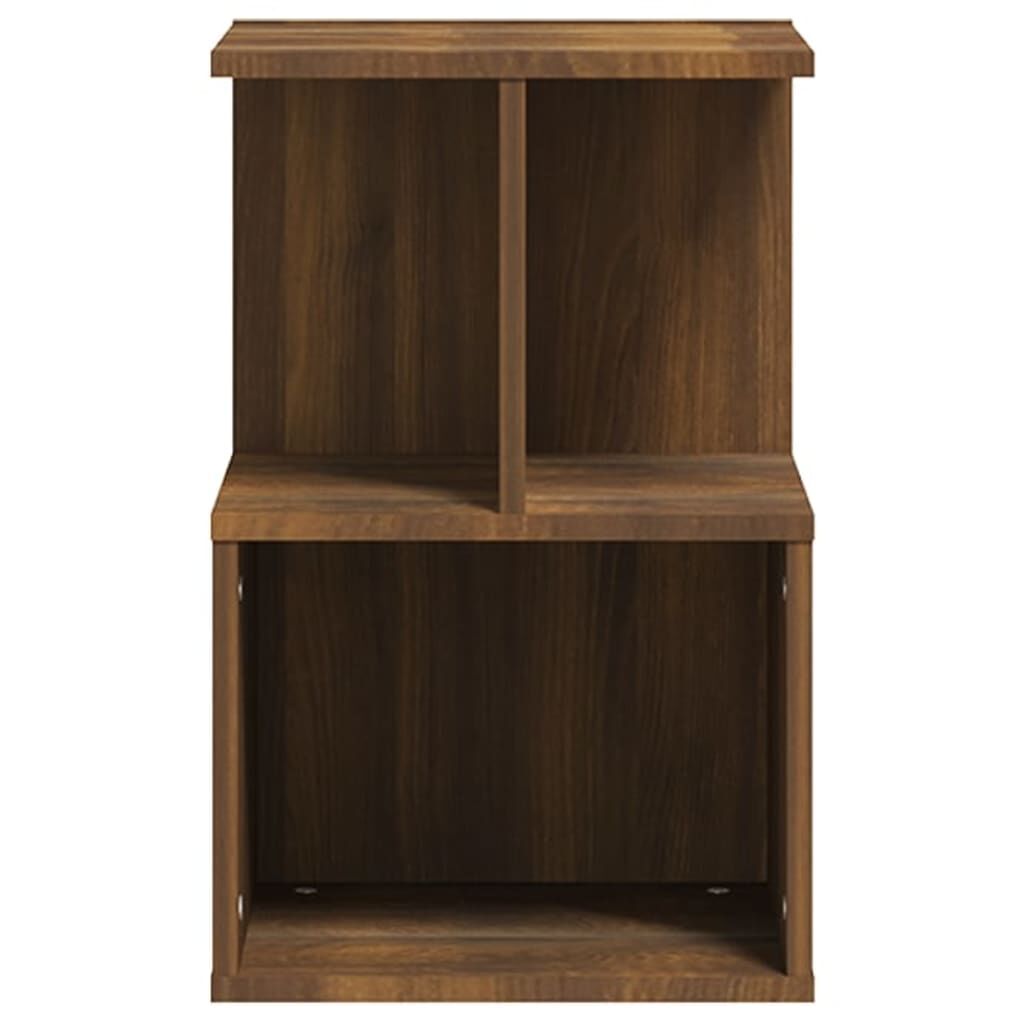 vidaXL Κομοδίνα 2 Τεμ. Καφέ Δρυς 35x35x55 εκ. από Επεξεργασμένο Ξύλο
