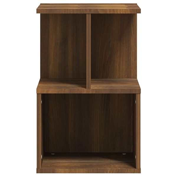 vidaXL Κομοδίνα 2 Τεμ. Καφέ Δρυς 35x35x55 εκ. από Επεξεργασμένο Ξύλο