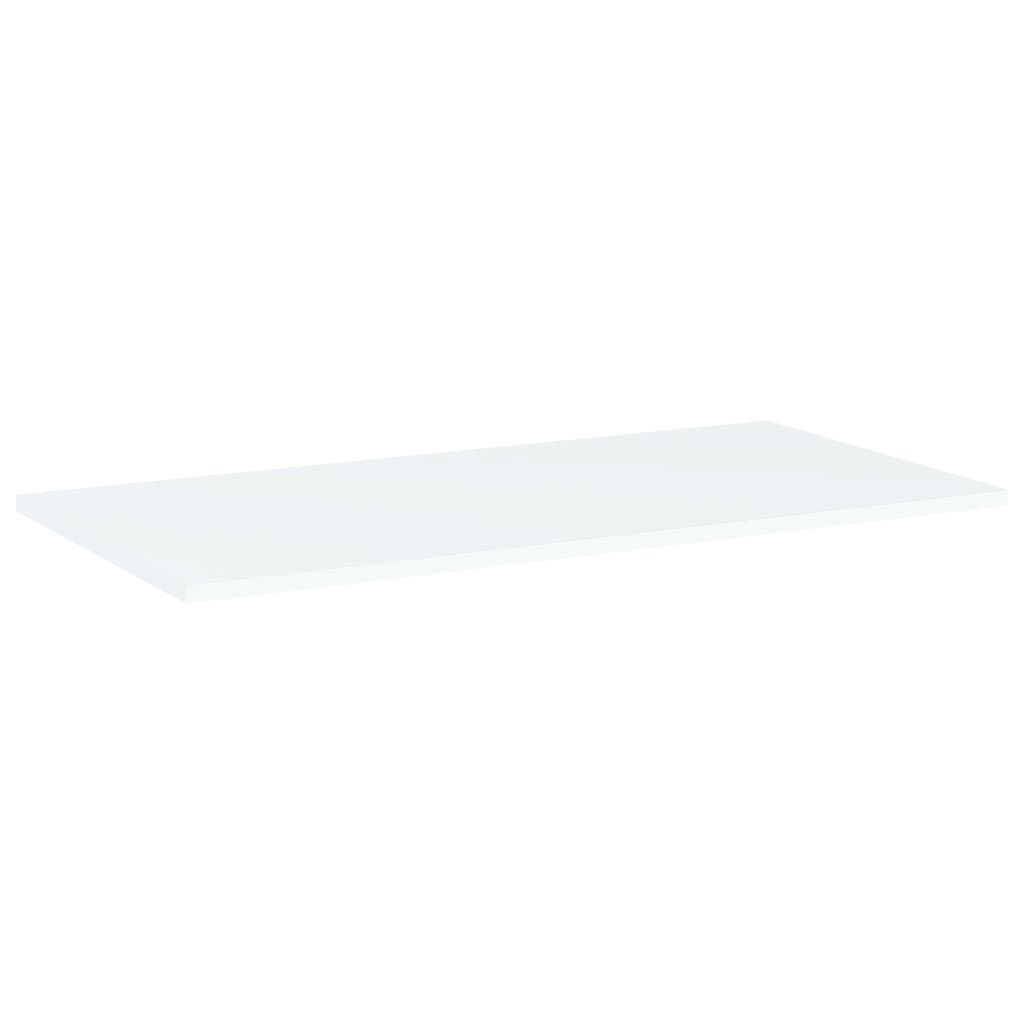 vidaXL Ράφια Βιβλιοθήκης 4 τεμ. Λευκά 80x40x1,5 εκ. από Επεξ. Ξύλο