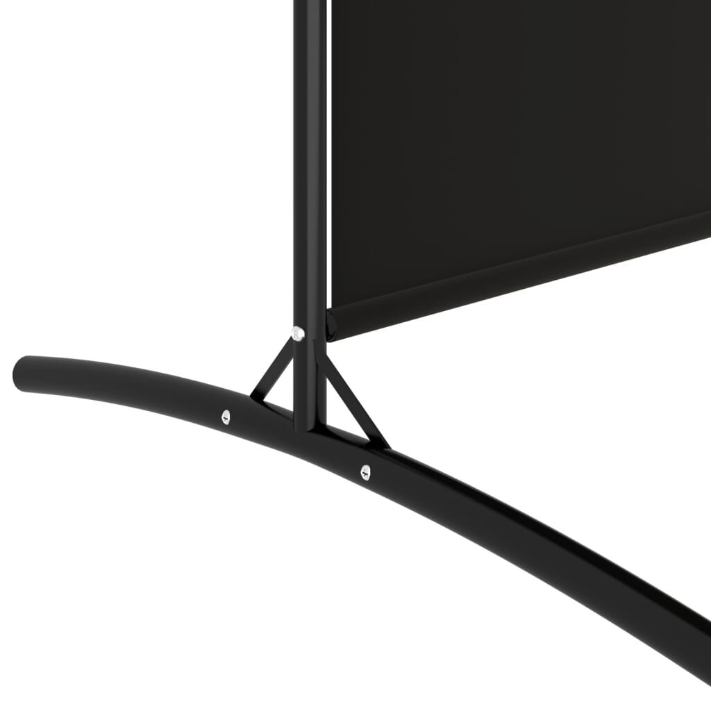 vidaXL Διαχωριστικό Δωματίου με 5 Πάνελ Μαύρο 433x180 εκ. από Ύφασμα