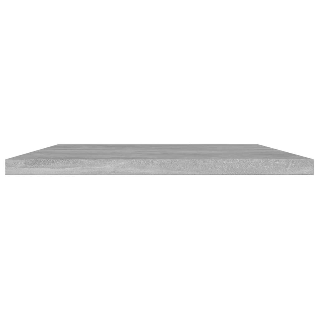 vidaXL Ράφια Βιβλιοθήκης 4 τεμ. Γκρι Σκυροδ. 60x40x1,5 εκ. Επεξ. Ξύλο