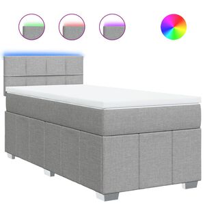 vidaXL &Kappa;&rho;&epsilon;&beta;ά&tau;&iota; Boxspring &mu;&epsilon; &Sigma;&tau;&rho;ώ&mu;&alpha; &Alpha;&nu;&omicron;&iota;&chi;&tau;ό &Gamma;&kappa;&rho;&iota; 80x200 &epsilon;&kappa;. &Upsilon;&phi;&alpha;&sigma;&mu;ά&tau;&iota;&nu;&omicron;