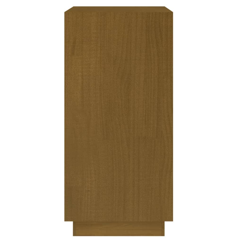 vidaXL Βιβλιοθήκη Μελί 40 x 35 x 71 εκ. από Μασίφ Ξύλο Πεύκου