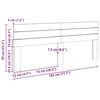 vidaXL κεφαλάρι 180 cm μασίφ ξύλο δρυς