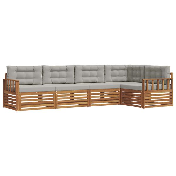 vidaXL &Sigma;&epsilon;&iota;&rho;ά &Kappa;&alpha;&nu;&alpha;&pi;έ &Epsilon;&xi;&omega;&tau;&epsilon;&rho;&iota;&kappa;&omicron;ύ 5 pcs &Phi;&upsilon;&sigma;&iota;&kappa;ό &kappa;&alpha;&iota; &Alpha;&nu;&omicron;&iota;&chi;&tau;ό &Gamma;&kappa;&rho;&iota;