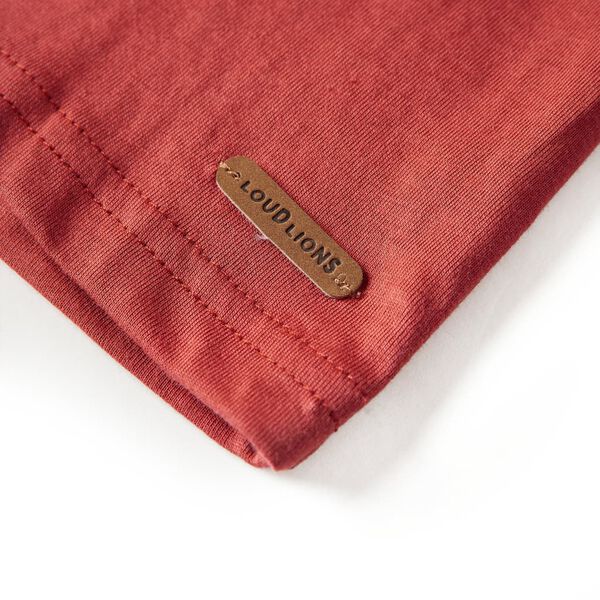 Μπλουζάκι Παιδικό Μακρυμάνικο Burnt Red Χρώμα 92