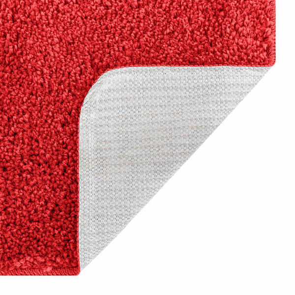 vidaXL Πατάκι μπάνιου 3 pcs Κόκκινο 50 x 50 cm Πολυπροπυλένιο