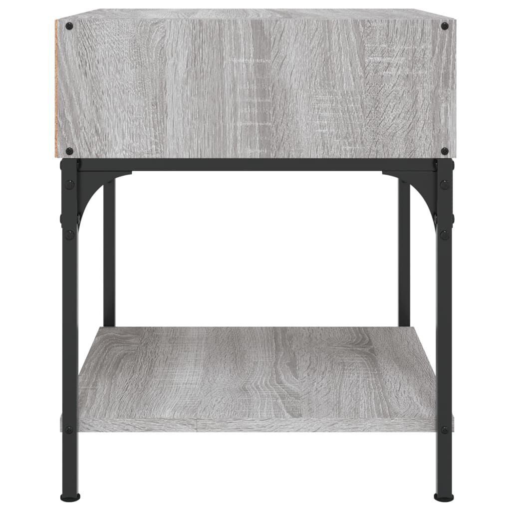 vidaXL Κομοδίνο Γκρι Sonoma 40x41x50 εκ. από Επεξεργασμένο Ξύλο