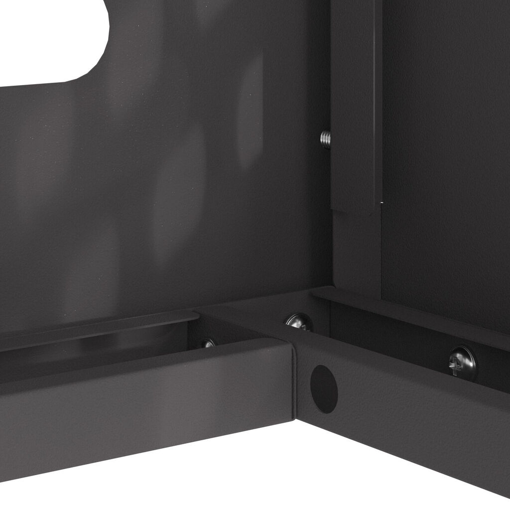 vidaXL Κάλυμμα Κλιματιστικού Μαύρο 110x50x80 εκ Ατσάλι